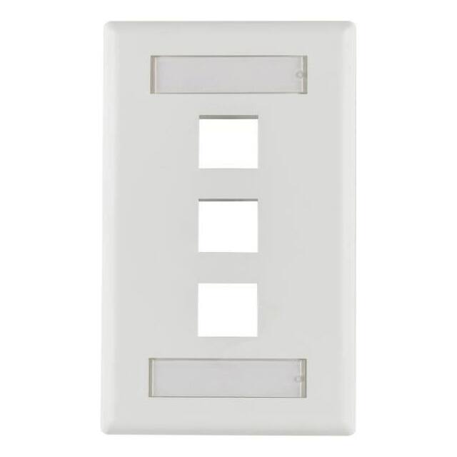 FPITRIPLE-W HellermannTyton  Cornici per placche Keystone